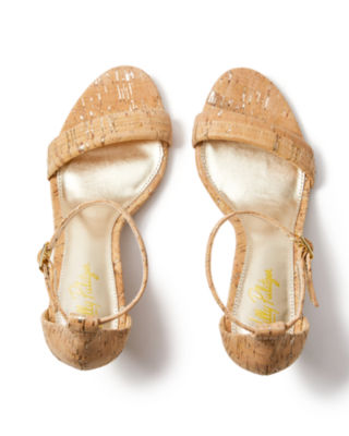 Lilly Pulitzer Jenna Wedge In Natural