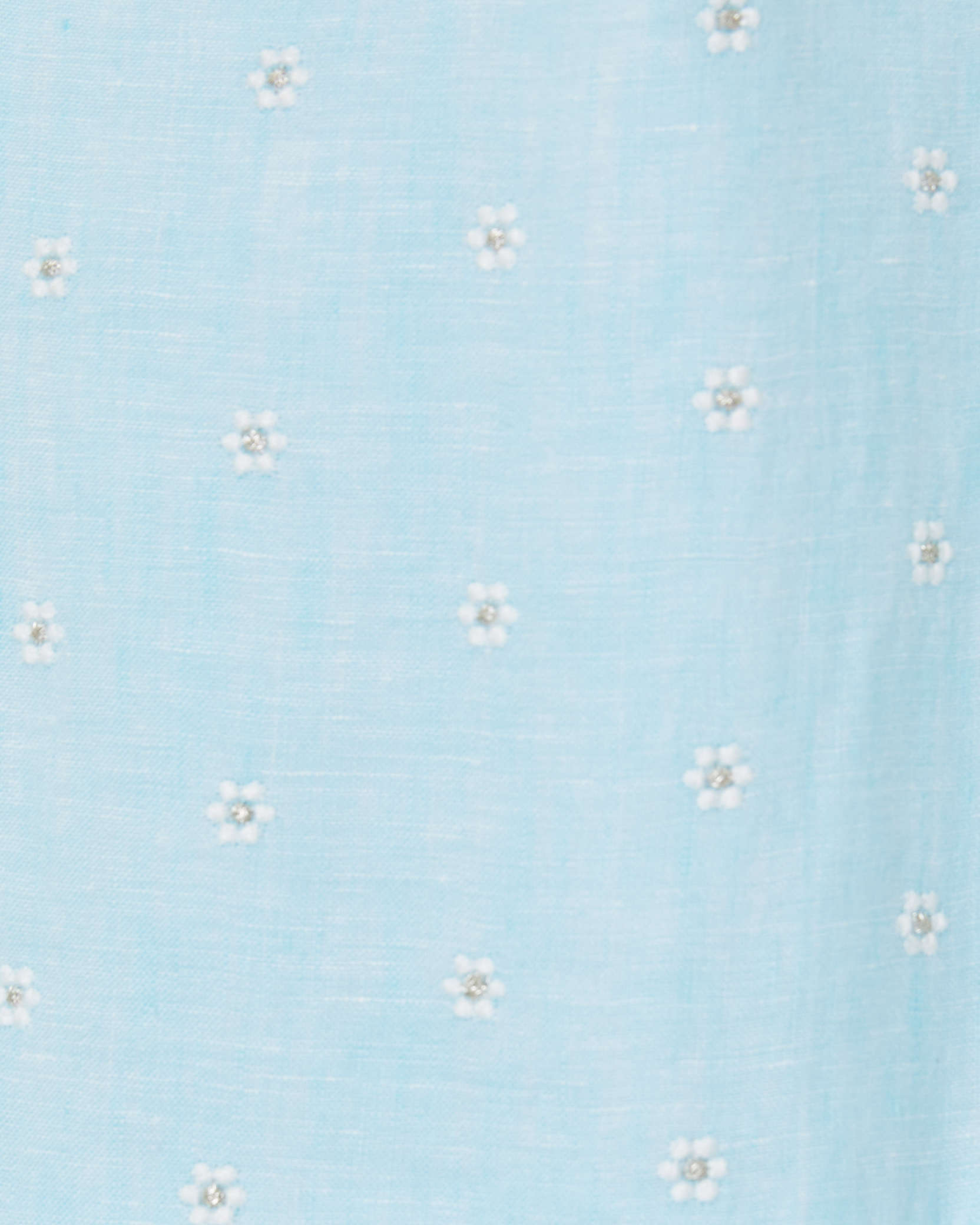 Shop Lilly Pulitzer Kylanne Linen Dress In Hydra Blue You Drive Me Daisy Embroidered Linen