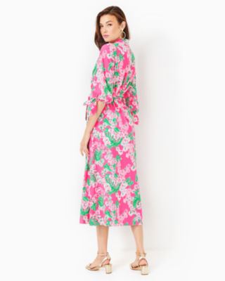 Amrita Cotton Midi Shirtdress, Roxie Pink Worth A Look, large image undefined