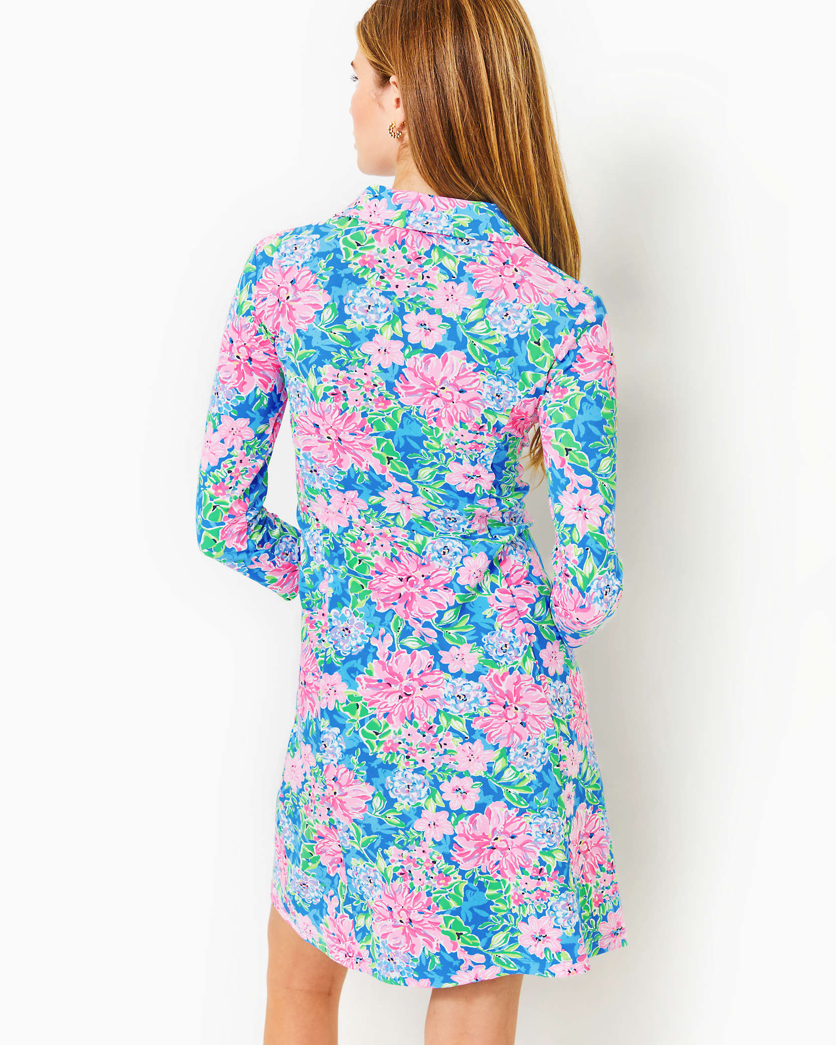 Shop Lilly Pulitzer Upf 50+ Luxletic Silvia Dress In Multi Spring In Your Step