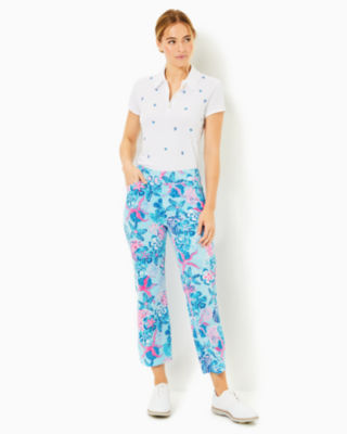 UPF 50+ Luxletic 26" Alston Crop Pant, Multi Bahamas Beachcomber Golf, large - Lilly Pulitzer