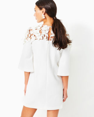 Lilly Pulitzer x Badgley Mischka Beatrice Dress, Resort White, large image undefined