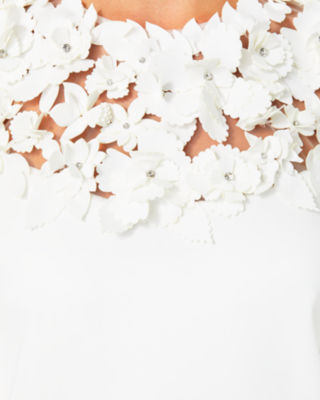 Lilly Pulitzer x Badgley Mischka Beatrice Dress, Resort White, large image undefined