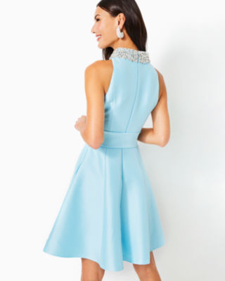 SALE *Badgley Mischka* ビーズ装飾オフィショルダードレス Lilly Pulitzer x Badgley Mischka O'Hara Halter Dress | Lilly