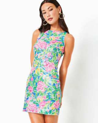 Shop Lilly Pulitzer X Badgley Mischka Heather Sequin Shift Dress In Multi Grove Garden