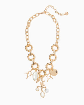 Shop Lilly Pulitzer Beachcomber Necklace In Gold Metallic