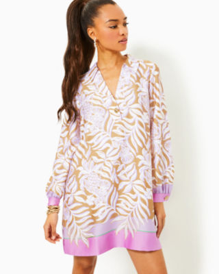 ARIETTA UPF 50+ POPOVER, HEATHERED BON BON BLUE