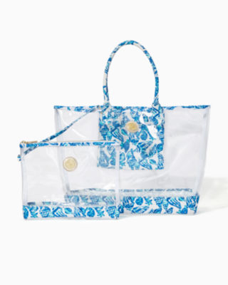 Lilly pulitzer clear tote on sale