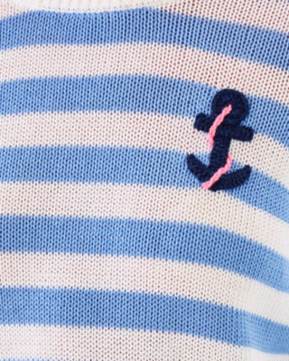 Kellyn Sweater, Jacaranda Blue Nauti Stripe, large image 4