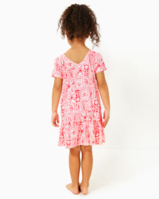 Girls Mini Camilla Dress, Mizner Red Seaside Harbour, large image null - Lilly Pulitzer