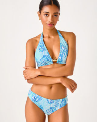 Betie Bikini Bottom, Fresh Water Blue Cool As Shell, large