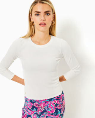 Alans Knit Top, Coconut, large - Lilly Pulitzer