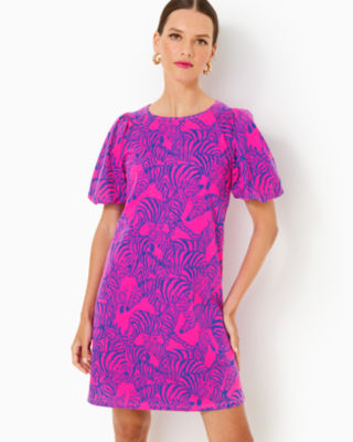 Rosen T-Shirt Dress, Passion Fruit Pink Wild Nights, large - Lilly Pulitzer