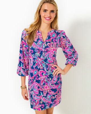 Emery Dress, Multi Flitting About, large - Lilly Pulitzer