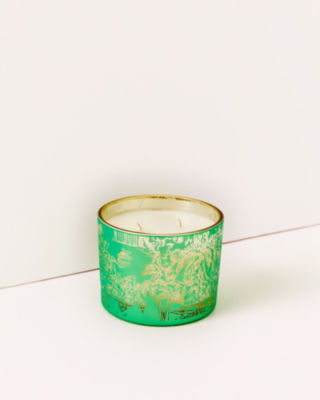 Lilly Pulitzer Electroplated Candle In Spearmint Via Amore Candle