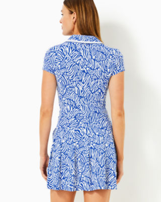 UPF 50+ Luxletic Alona Dress, Martinique Blue Zee Bebe, large image 1 - Lilly Pulitzer