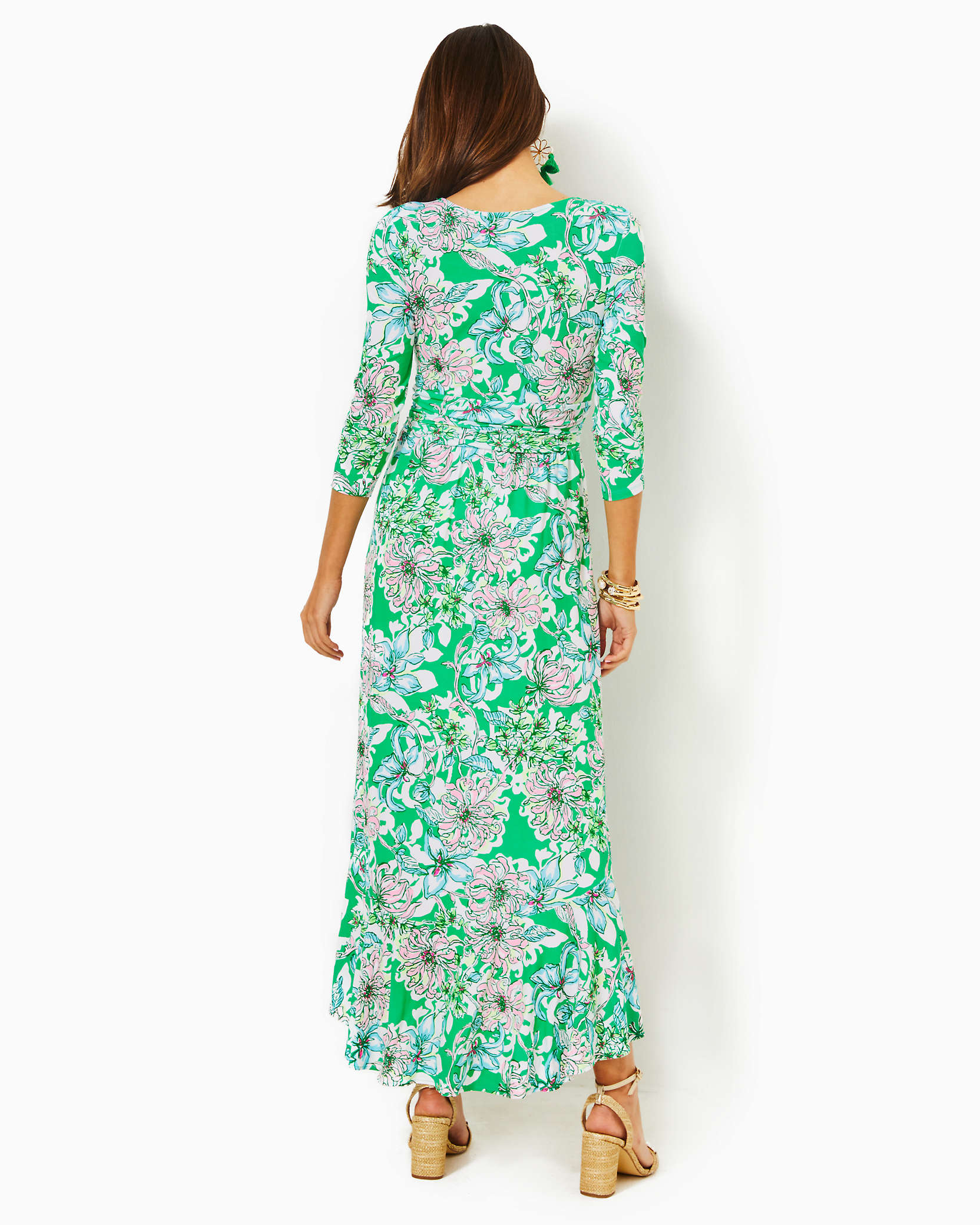 Shop Lilly Pulitzer Moana Maxi Dress In Spearmint Blossom Views
