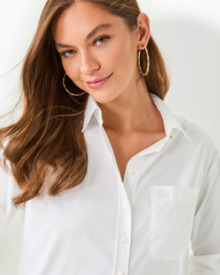 The Relaxed Lilly Shirt, Resort White, large image 3 - Lilly Pulitzer