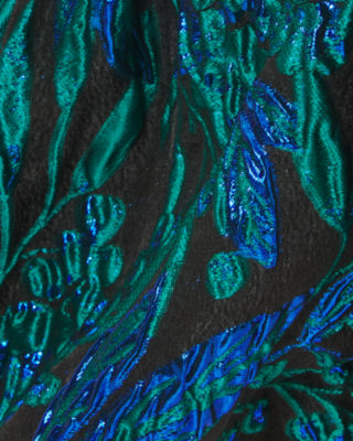 Girls Koji Dress, Deep Lagoon Berry Wild Metallic Brocade, large image 3