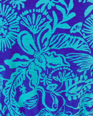 Girls Dean Midi Dress, Martinique Blue Jungle Oasis, large image 3