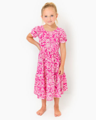Lilly Pulitzer Girls Dean Midi Dress In Passion Fruit Pink Absolutely ...