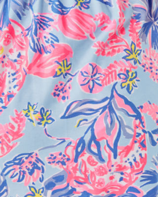 Nemy Skirted Romper, Multi Elephant Splash Engineered Romper, large image 4