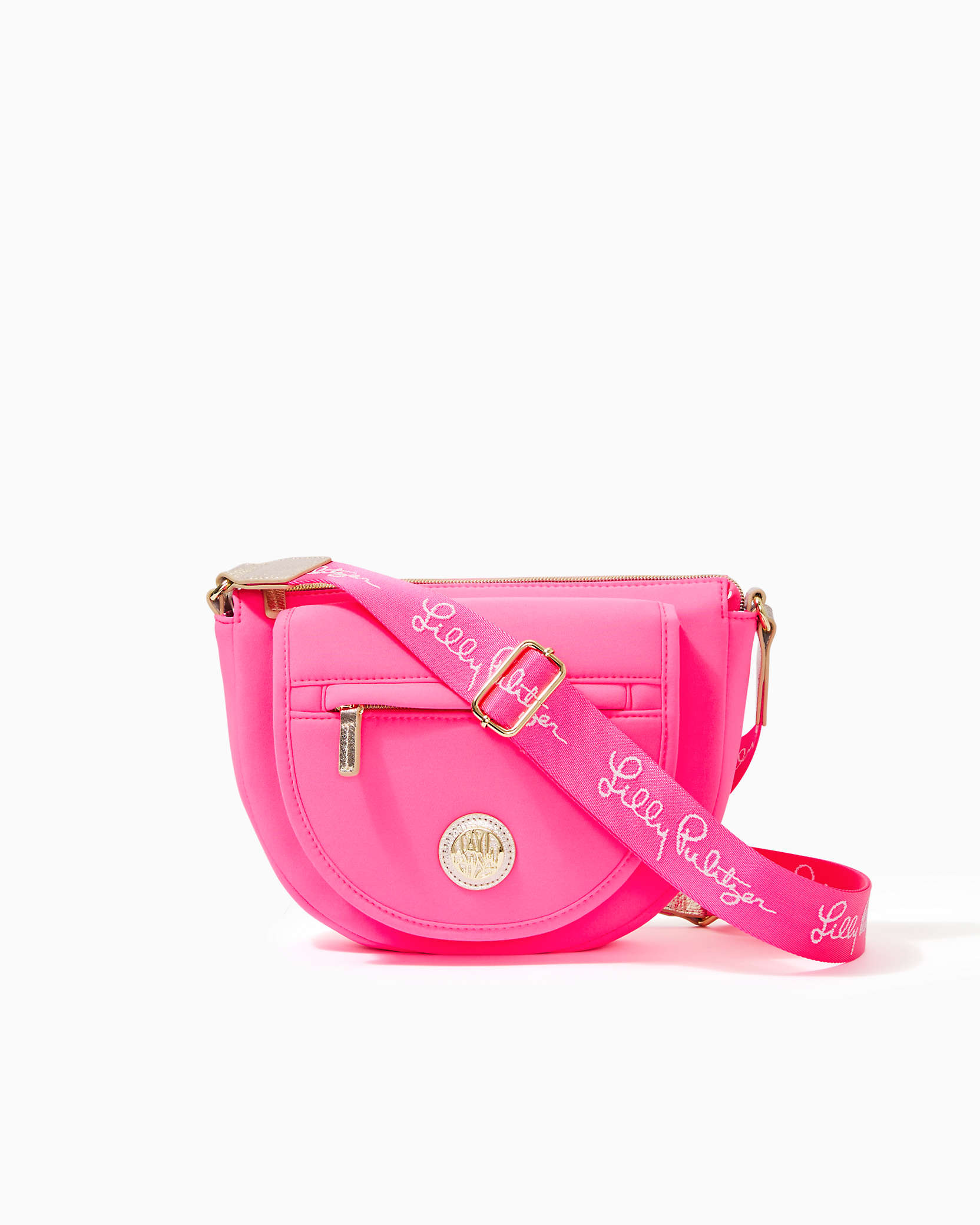 Lilly Pulitzer Giavanna Neoprene Crossbody Bag In Aura Pink
