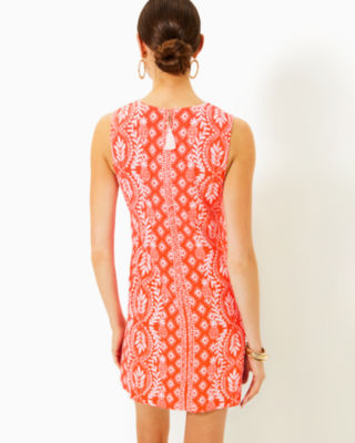 Edita Shift Dress, Flamingo Feather Harbour View
                                Engineered Dress, large image 1 - Lilly Pulitzer