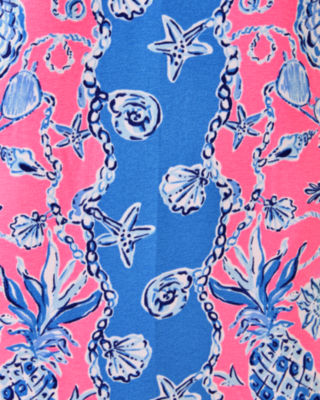 Edita Shift Dress, Rousseau Pink Barefoot Beachcombers Engineered Dress, large image 7