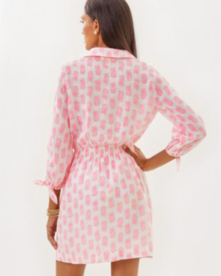 Abralynn Linen Shirtdress, Rousseau Pink Slice Of Sunshine, large image 1