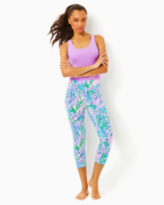 UPF 50+ Luxletic Ari Reversible Active Tank, Multi Seacret Escape, large image 3 - Lilly Pulitzer