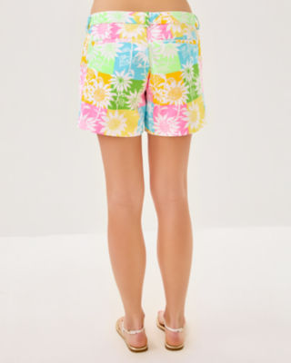 5" Callahan Stretch Short, Multi Via Sunny Sunflowers, large image 1