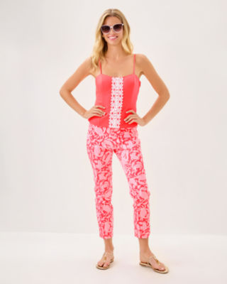 Shelli Stretch Top, Cane Coral, large image 4
