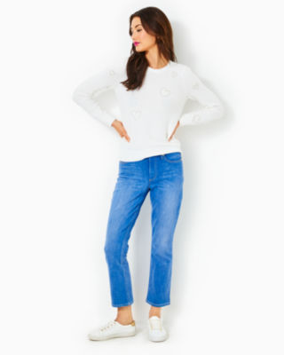 Mandia Sweater, Resort White Party Hearts, large image 4