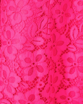 Maret Lace Dress, Passion Fruit Pink Flora Corded Lace, large image 4