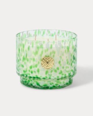 Speckled Glass Candle, Speckled Peninsula Green, large image 1