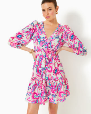 Deacon Dress, Coconut Flitting About, large - Lilly Pulitzer