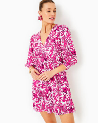 Cass Dress, Elderflower Blossom Lil Escape Plan, large - Lilly Pulitzer