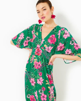 Roselle Maxi Dress, Multi Safari Sanctuary, large - Lilly Pulitzer