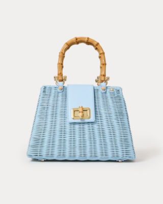 Leena Top Handle Bag, Bluette, large