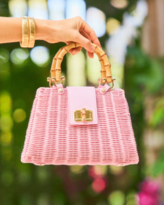 Leena Top Handle Bag, Pink Muse, large - Lilly Pulitzer