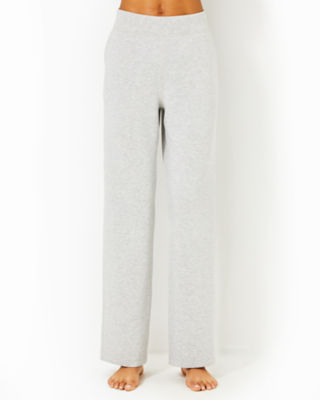 Lilly Pulitzer Upf 50+ 30.5" Alwyn High Rise Pant In Heathered Pebble Beach