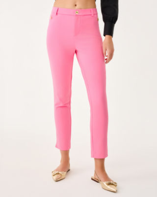 Lilly Pulitzer 29" Ana High Rise Pant In Pink