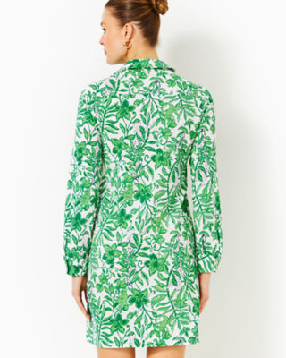 Lilly Pulitzer Kindra Mini Dress In Fiddle Leaf Green Lil Escape Plan In Fiddle Leaf Green Lil Escape Plan