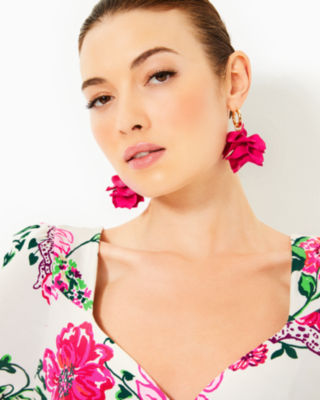 Lilly Pulitzer Anne Skirted Romper In Coconut Safari Sanctuary