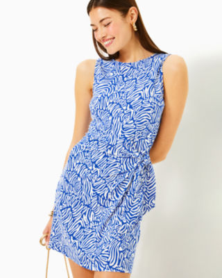 Bryson Dress, Martinique Blue Zee Bebe, large - Lilly Pulitzer