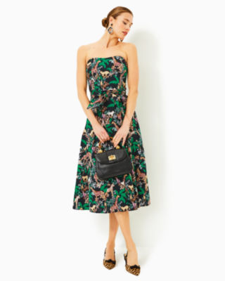 Aubrianna Midi Dress, Multi Dancing In The Moonlight, large image 1 - Lilly Pulitzer