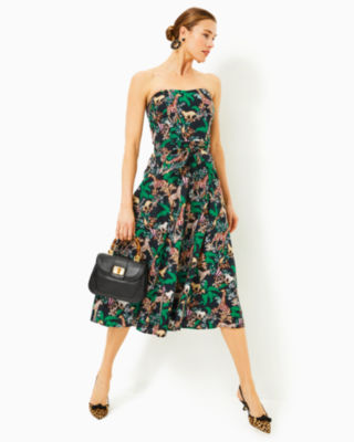 Aubrianna Midi Dress, Multi Dancing In The Moonlight, large image 3 - Lilly Pulitzer