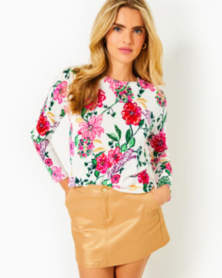 Colette Shimmer Mini Skirt, Gold Metallic, large - Lilly Pulitzer