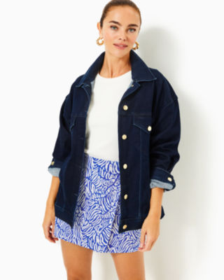 Brixley Denim Jacket, Cosmic Wash, large - Lilly Pulitzer